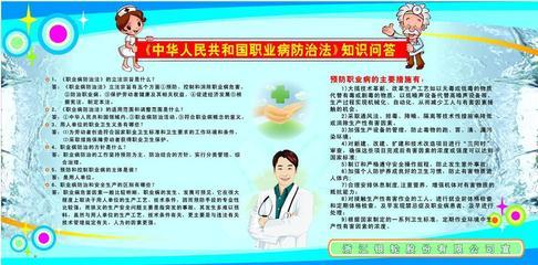 《中華人民共和國職業(yè)病防治法》知識(shí)問答展板 專業(yè)宣傳，守護(hù)健康